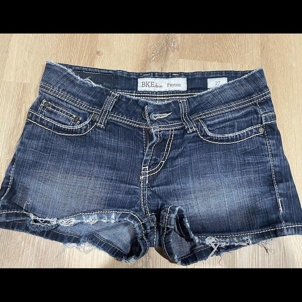 BKE Buckle Womens 27 Payton Denim Destressed Jean Shorts